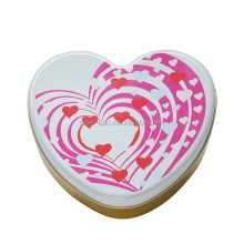 Luxury Printing High Quality Heart Shaped Gift Tin Package for Valentine's Day